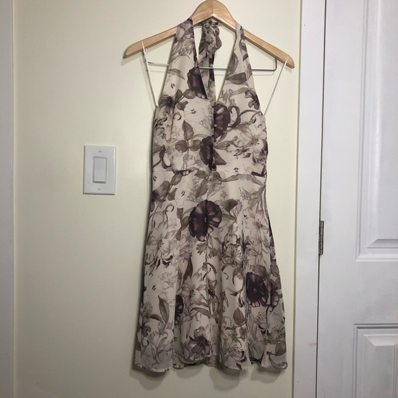Dynamite Classy Floral Halter Dress - Picture 1 of 8
